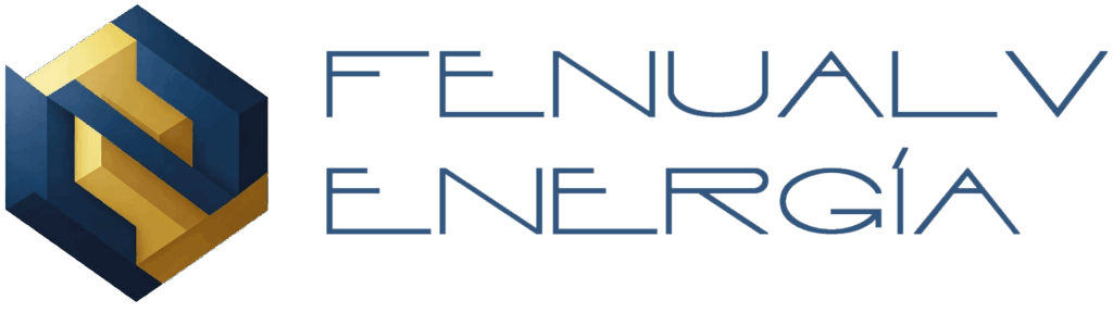 logotipo geométrico de fenualv energía